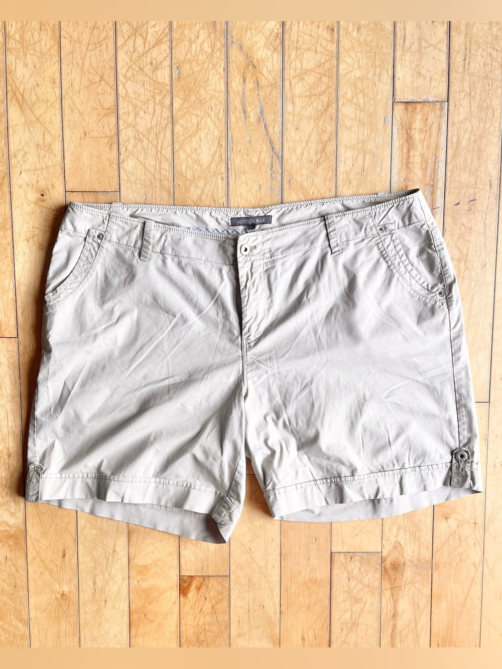 Addition Elle Light Beige Casual Shorts Size 22